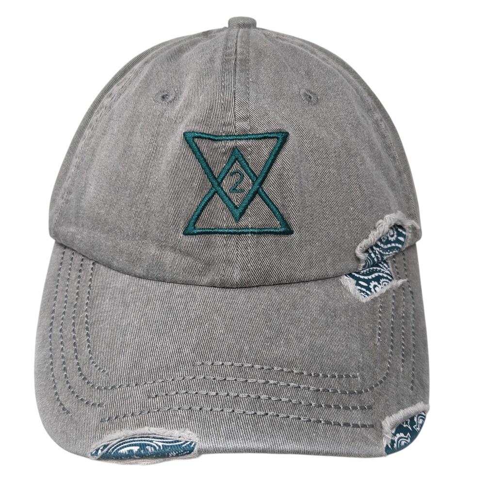 Soul2soul Slideback Baseball Hat Gray One Size Adjustable Embroidered